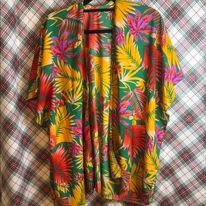 Vibrant Tropical Kimono